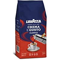 Los mejores  - Lavazza Café en Grano Tostado Crema e Gusto- Café Espresso Arábica y Robusta- Paquete de 1 Kg